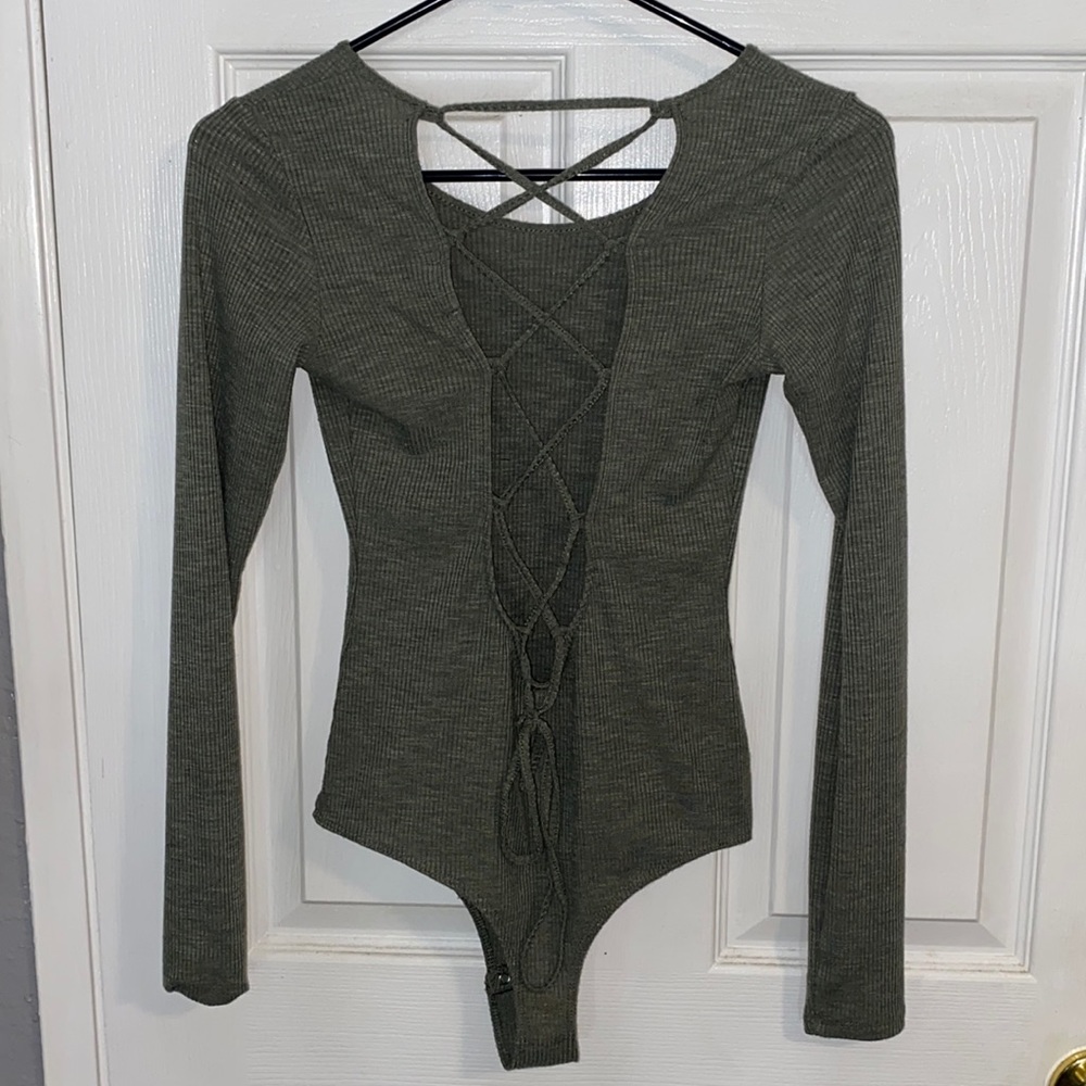 Size small Grey bodysuit